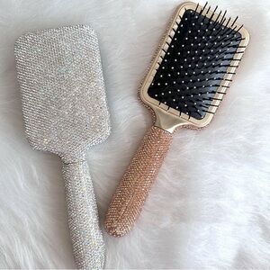 NWT Sparkling Bling Swarovski Crystal Rhinestone Hair Brush + Gift
